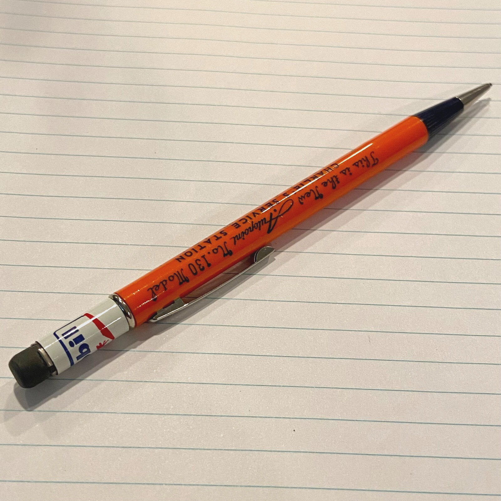 Vintage Autopoint No. 130 Model Mechanical Pencil Mobil Oil Oklahoma City