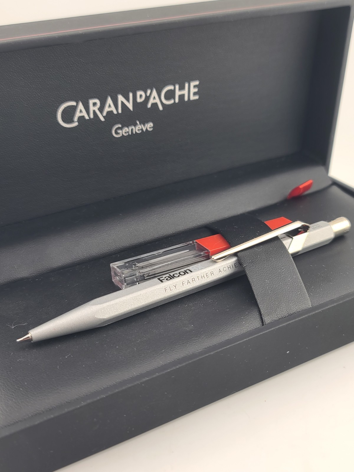 Vintage Caran D’Ache Falcon 8x Mechanical Pencil In Original Box. Unused.