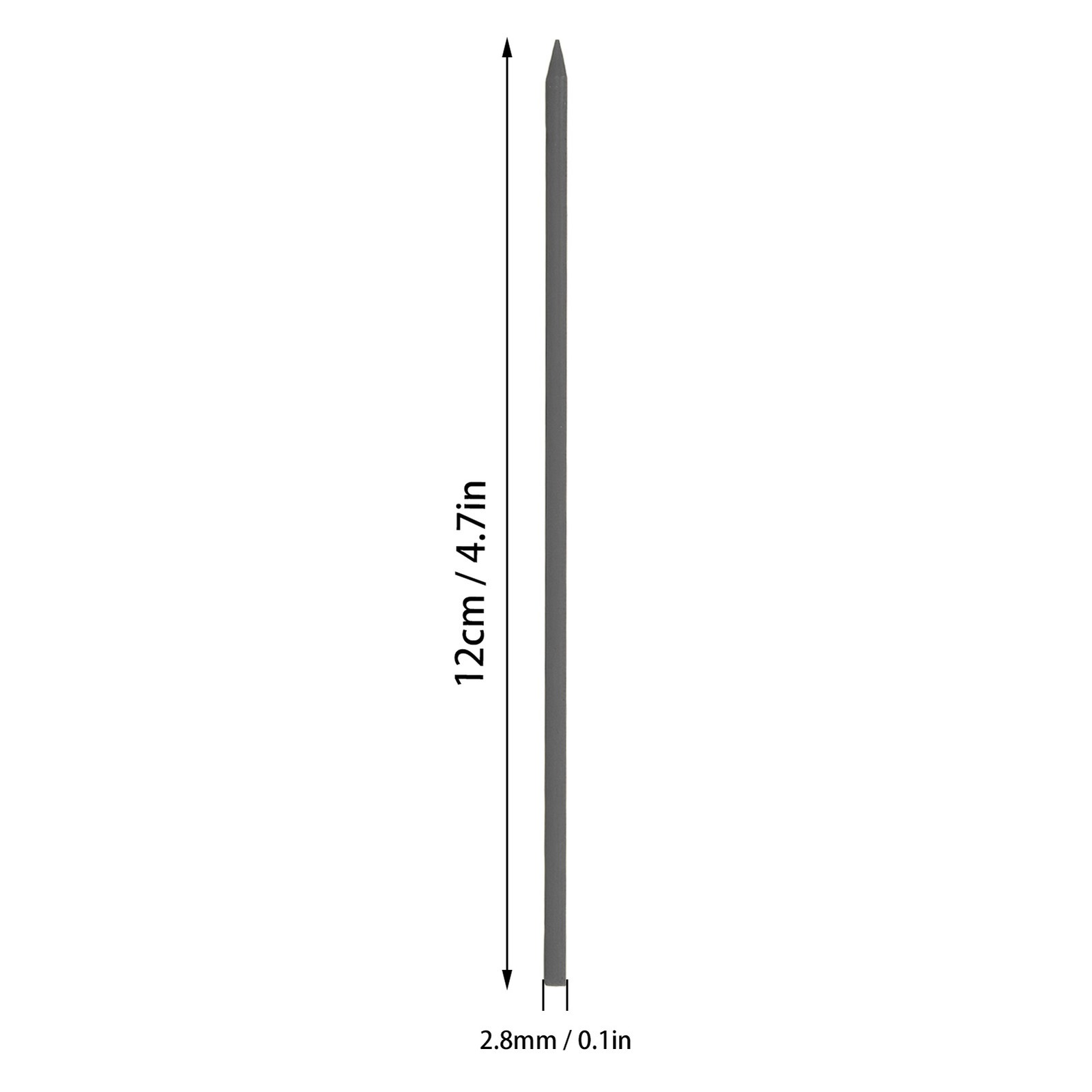 Black Graphite 6Pcs Carpenter Pencil Refill 2.8mm HB Marking Scribing Tool