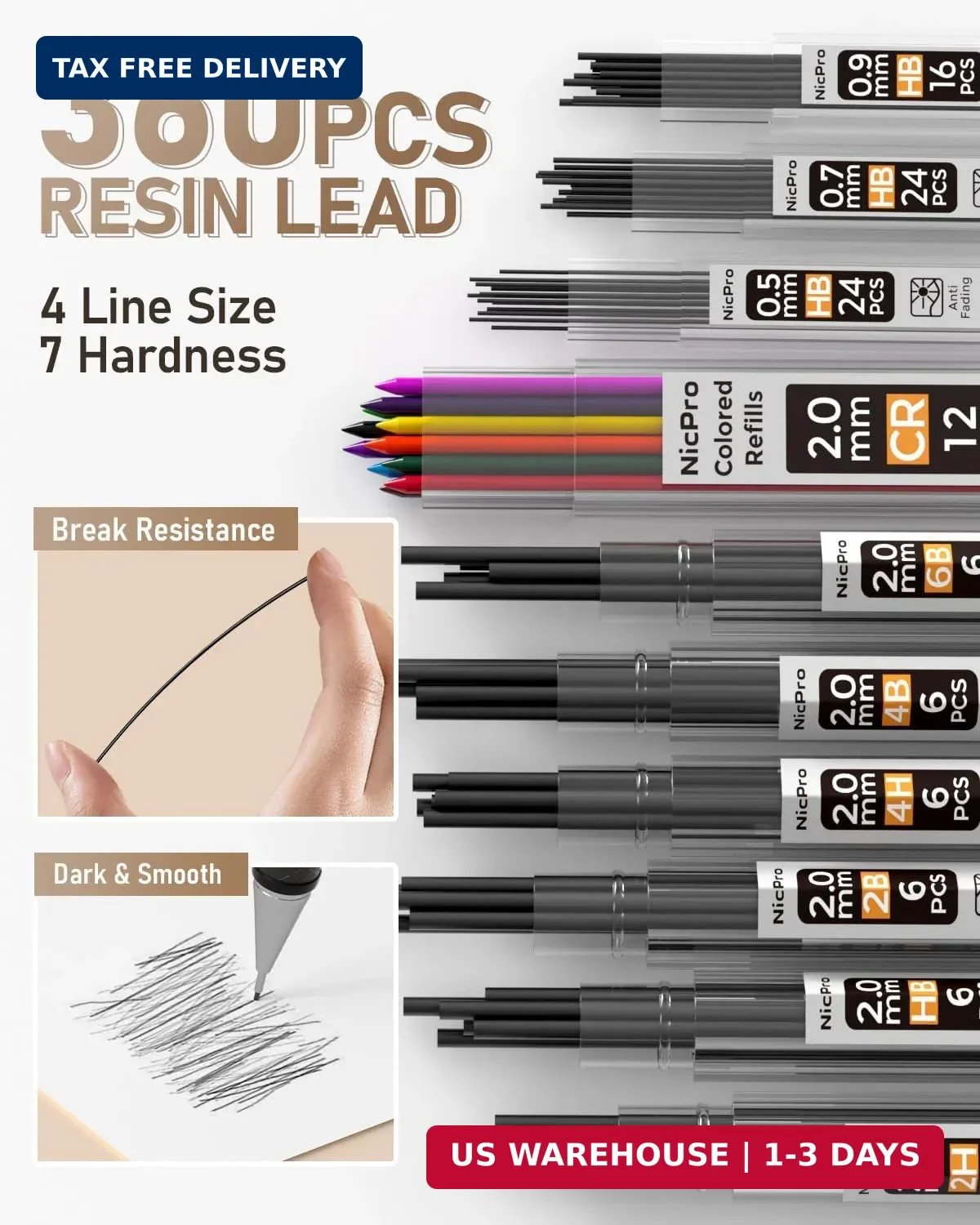 35PCS Art Mechanical Pencils Set, 3 PCS Metal Drafting Pencil 0.5 mm & 0.7 mm