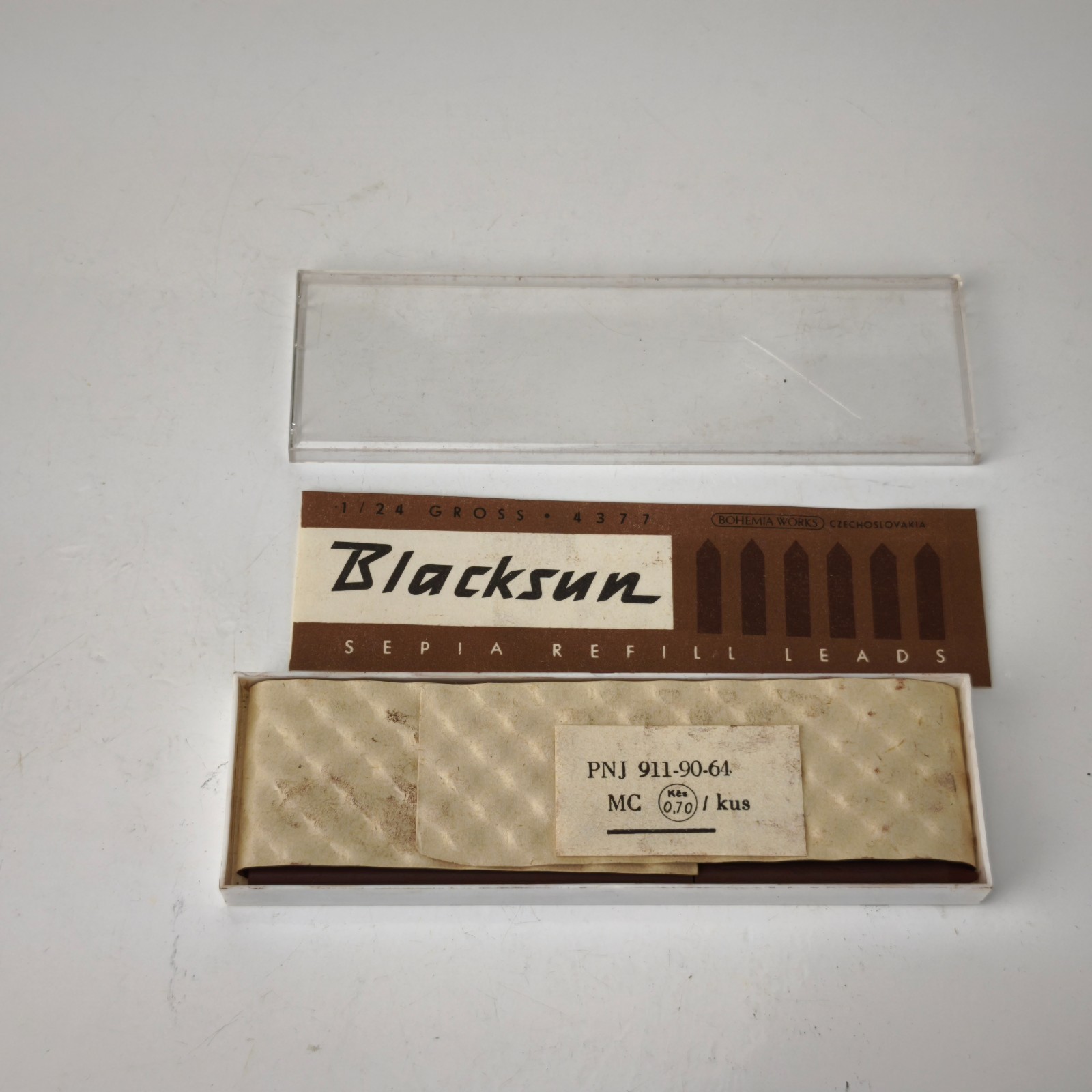 Vintage Blacksun Sepia Refill Leads 5.6mm 1/24 Gross 4377 Bohemia Works #6145
