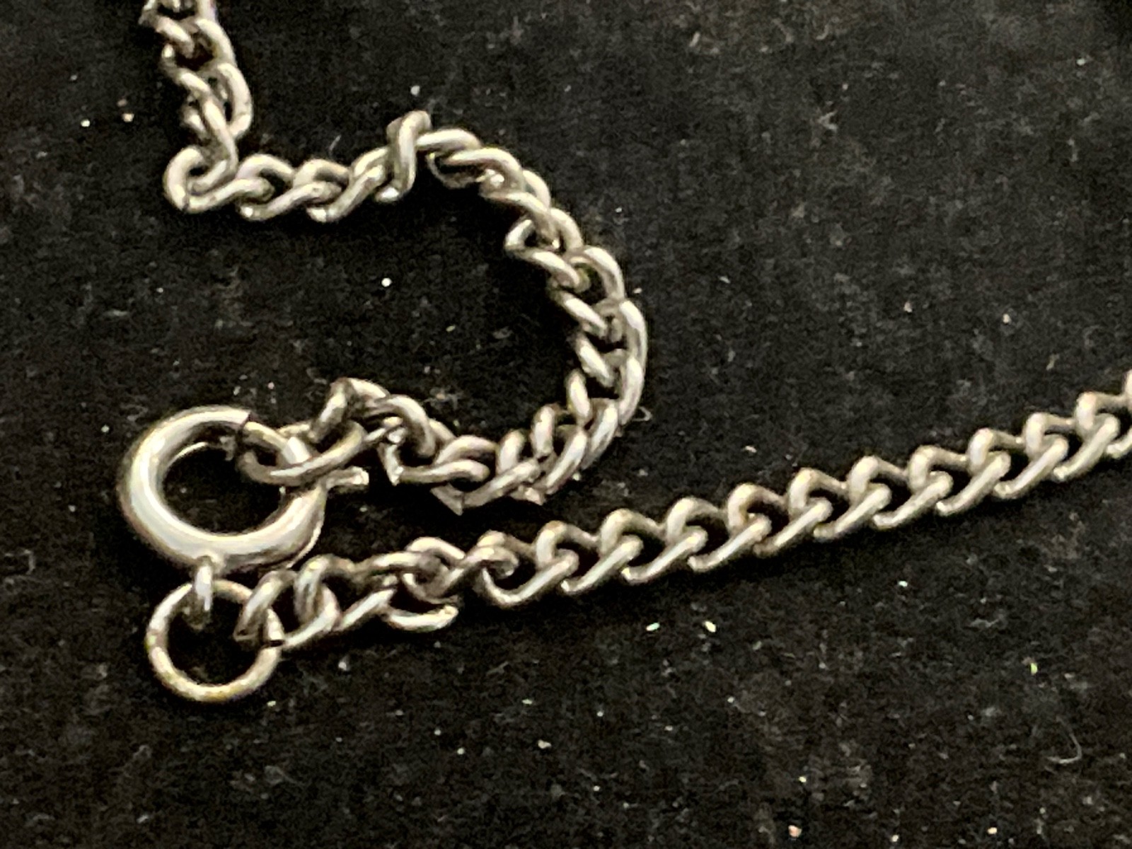 Vtg. Silver-plated 22″ Neck Chain + Vtg. Mechanical Pencil/Silver or Nickel Plt.