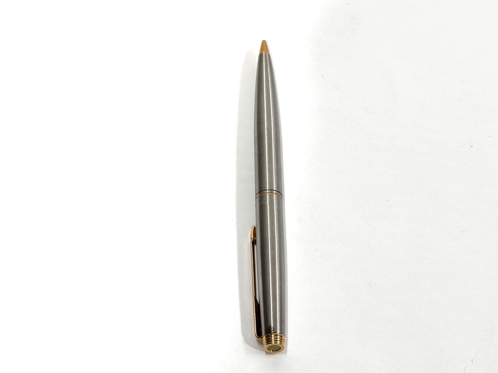 Vintage Parker 75 Made in USA Mechanical Pencil Stainless Steel with Gold Trim