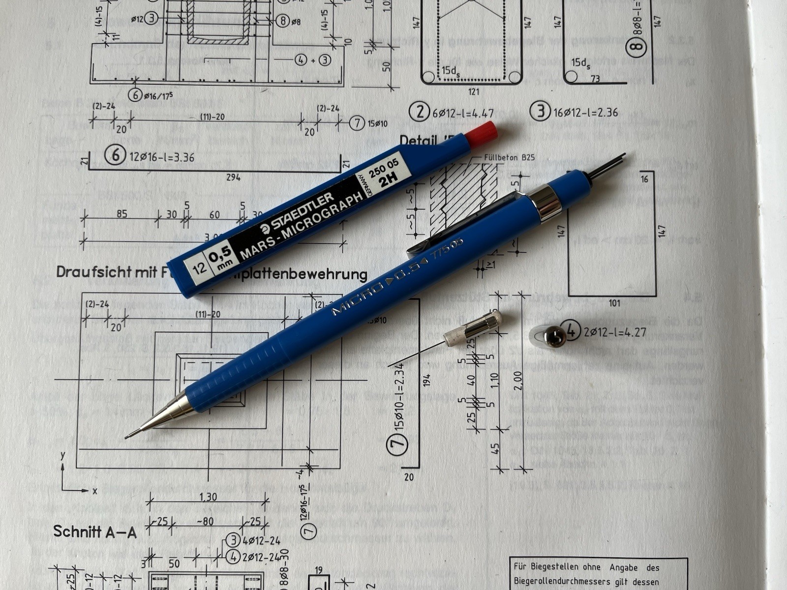 Vintage Mechanical Pencil STAEDTLER MICRO | 0.5 | 775 05 | Blue | Germany | NOS