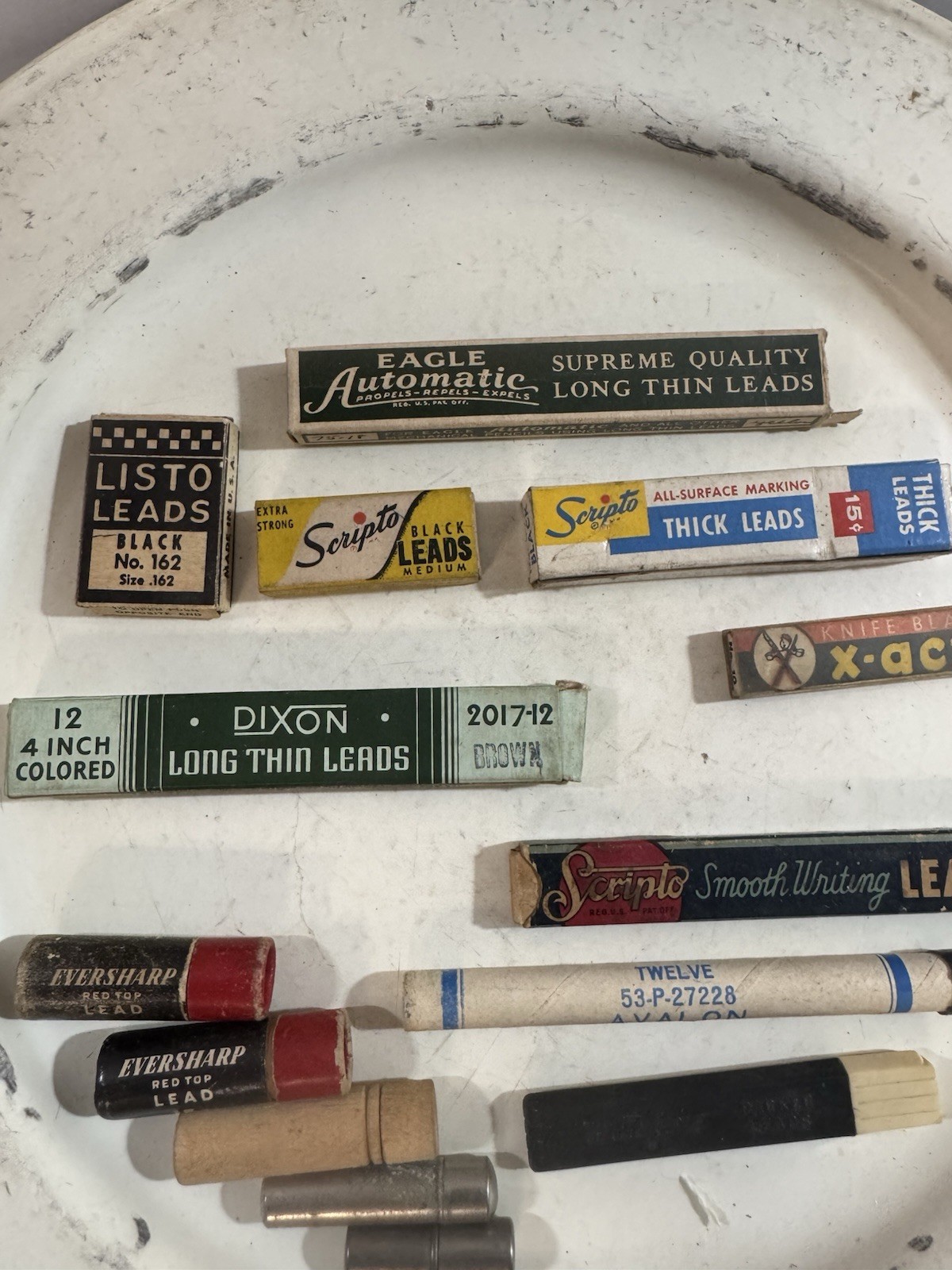 Vintage Lot Pencil Lead In Original Boxes And Cases
