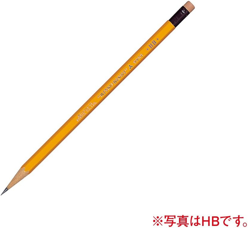 Mitsubishi Pencil 9852 B Pencil with Eraser, 1 Dozen K9852B