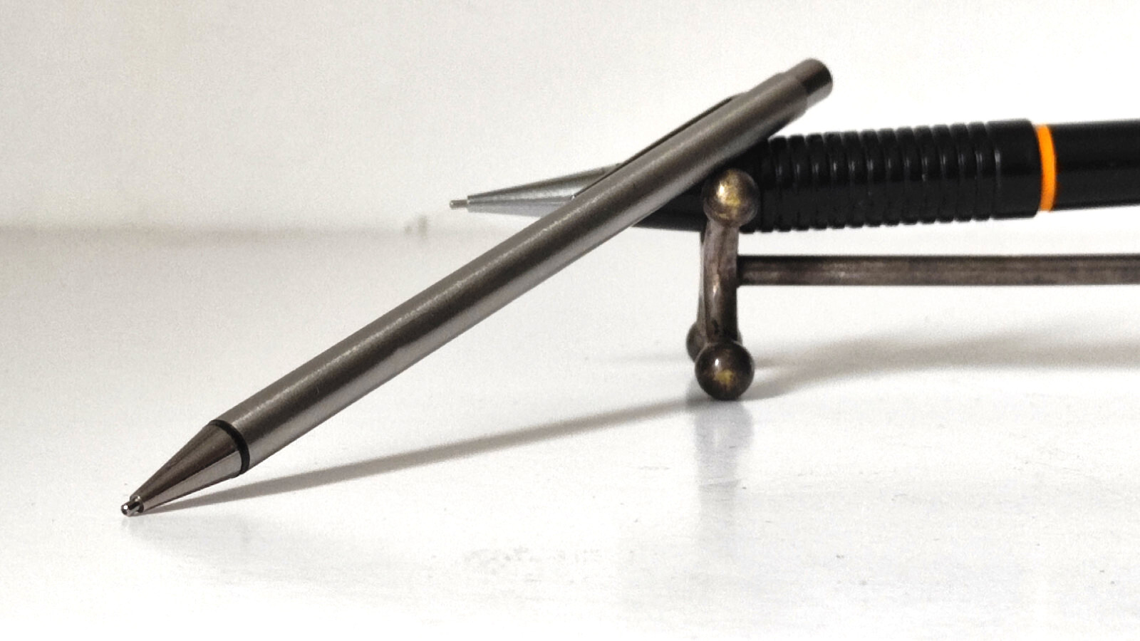 PILOT 0.5mm Set of 2,JAPAN Plastic&Thiny(5.5 mm) Metal Mechanical Pencils,1970’s