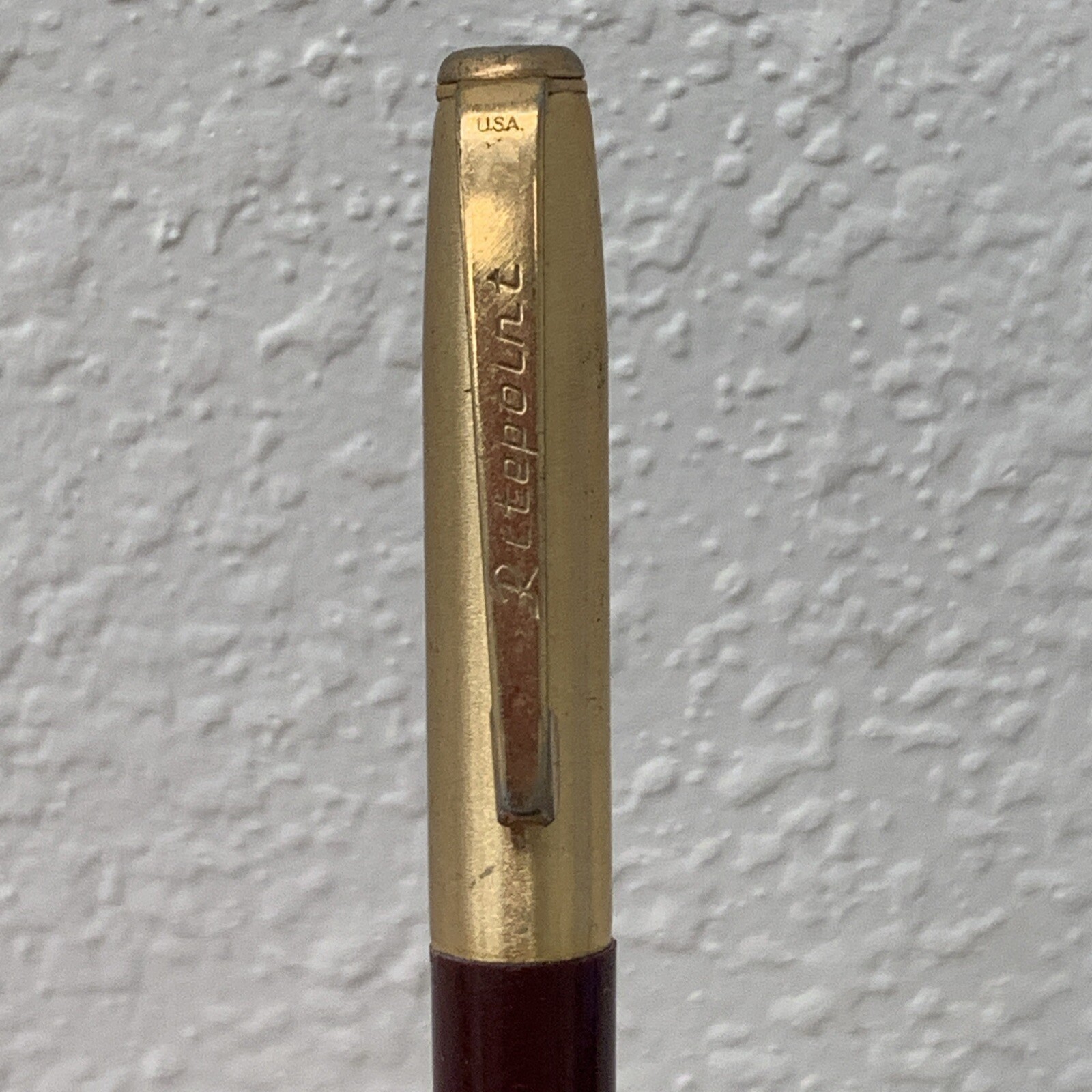 Vintage Ritepoint Mechanical Pencil Gold Advertising Sentinel Federal Loans