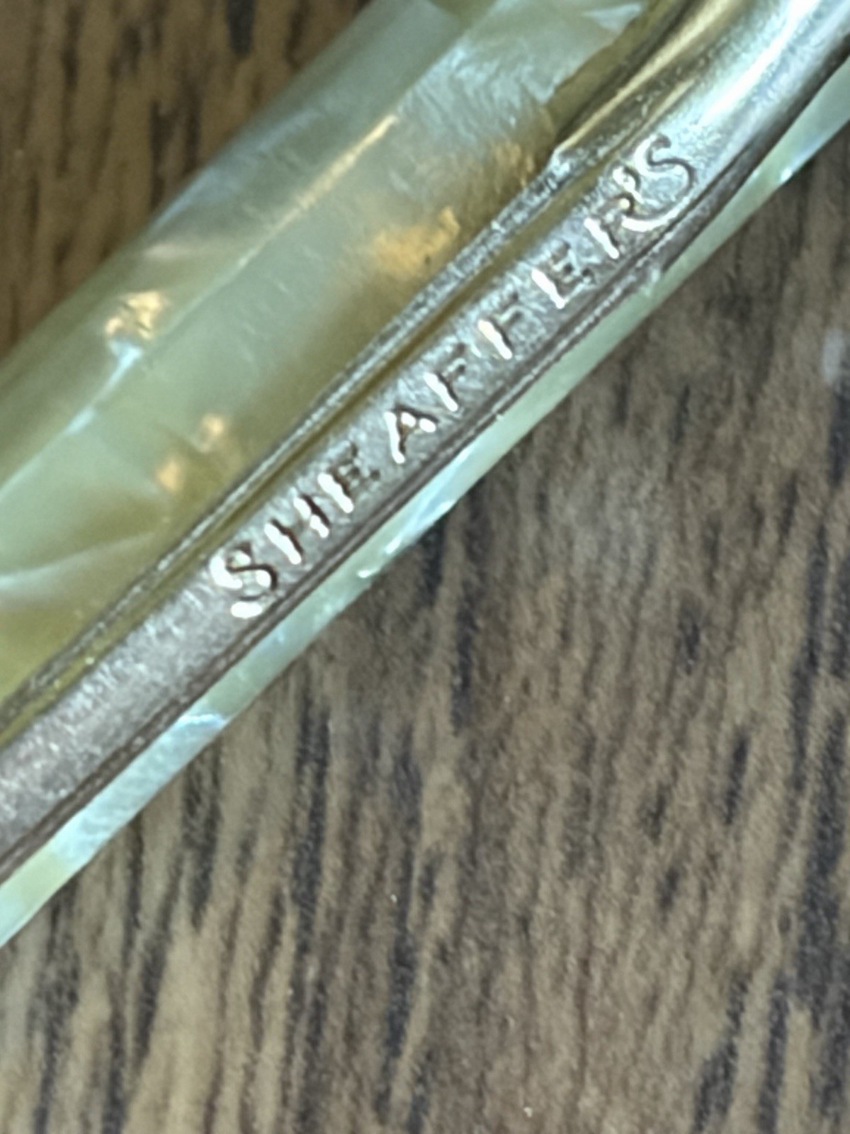 Vintage Pair Mechanical Pencil Sheaffer’s Black Gold and Silver MOP