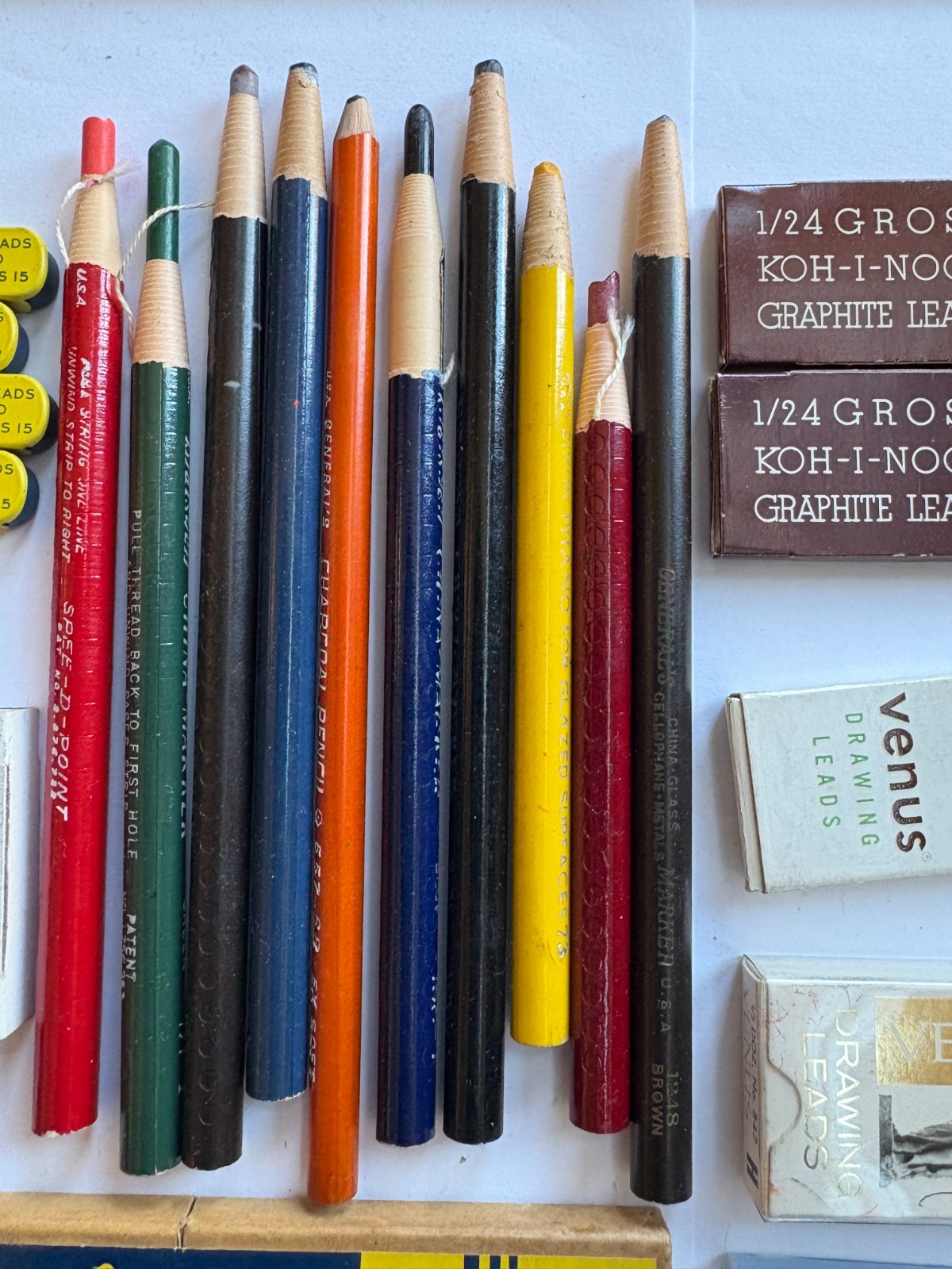 Vintage MECHANICAL PENCIL Lead Eraser LOT Eversharp Venus Farber-Castell
