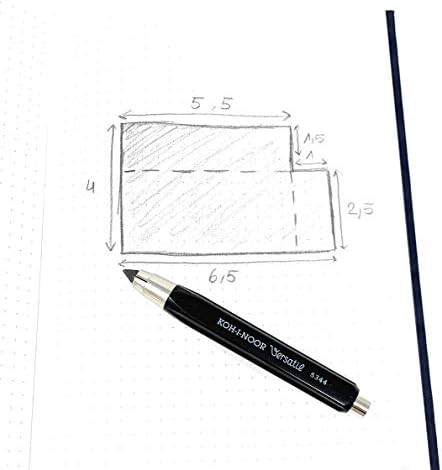 KOH-I-NOOR 5344 5.6mm Diameter Mechanical Clutch Lead Holder Pencil,black