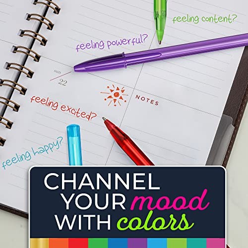 Color Cues 60-Count Pack, Assorted Colors, Fun 1 Count (Pack of 60) Pen Set