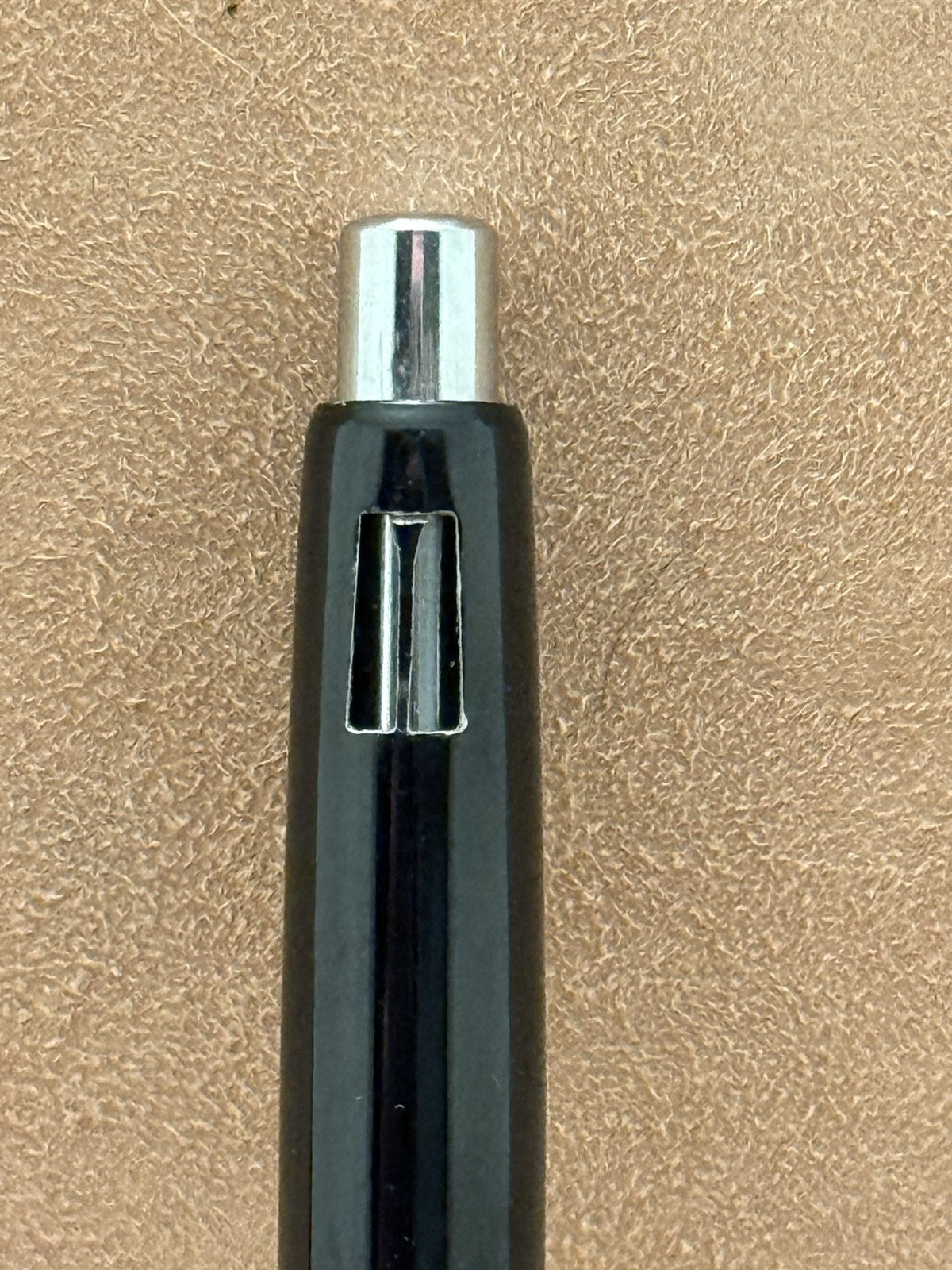 Pentel 5 Five Mechanical Pencil Black Chrome Clutch 0.5mm Lead Vintage *Read