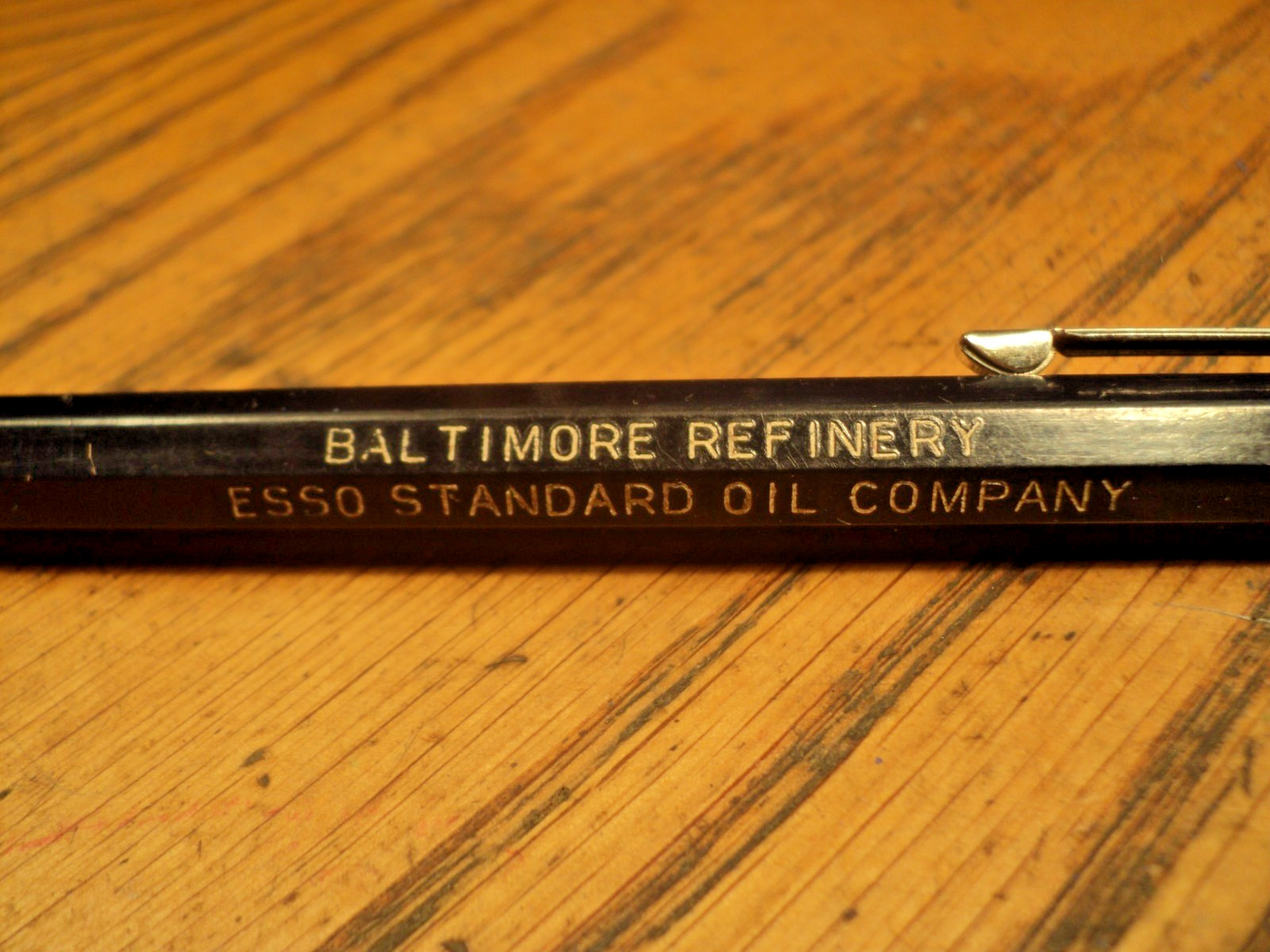 Vintage Autopoint Mechanical Pencil Esso Baltimore Refinery 5-1/2″ USA A