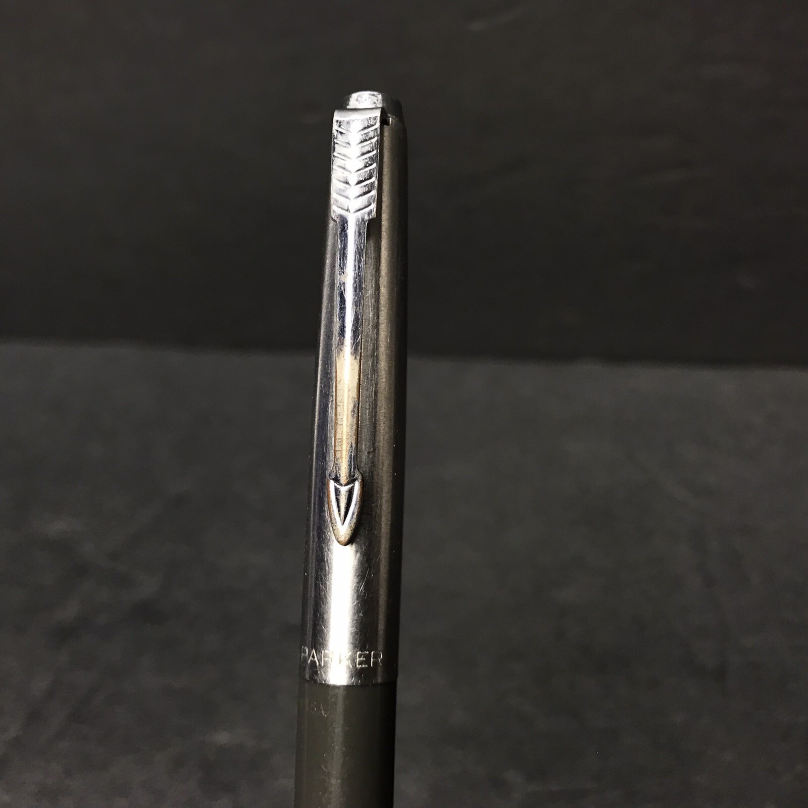 Vintage Parker Mechanical Twist Pencil Gray Silver (Crack in Barrel)
