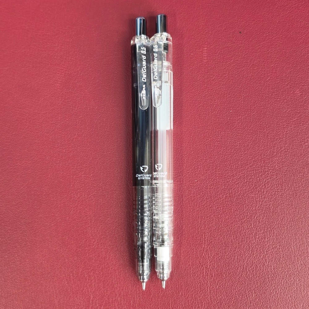 Zebra DelGuard 0.5mm Mechanical Pencil 105mm Black or Clear 1pc Japan