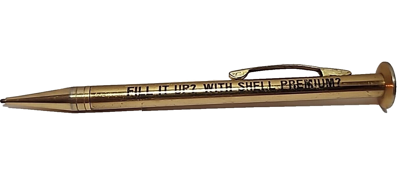 Short Mechanical Pencil Fill it up? With Shell Premium Gold Tone 4″ JBTR25