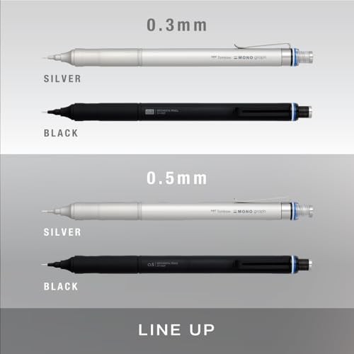 Tombow Mechanical Pencil 0.5mm MONO Monograph Fine Wide Field of View Low Center
