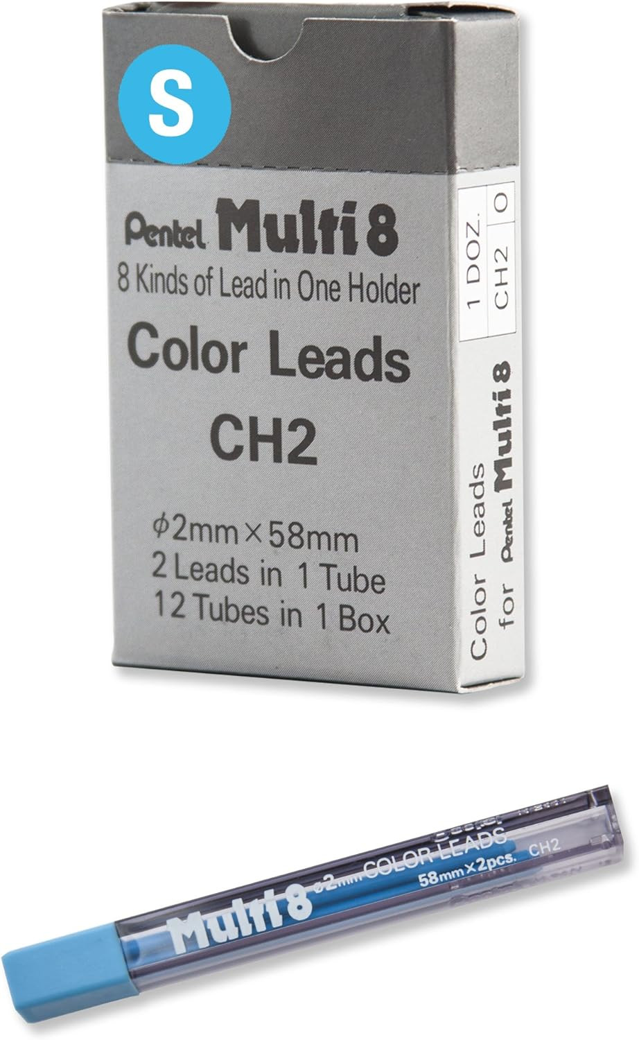 Arts 8 Colour Pencil Lead Refill, Sky Blue, 24 Pieces of Lead (CH2-S)