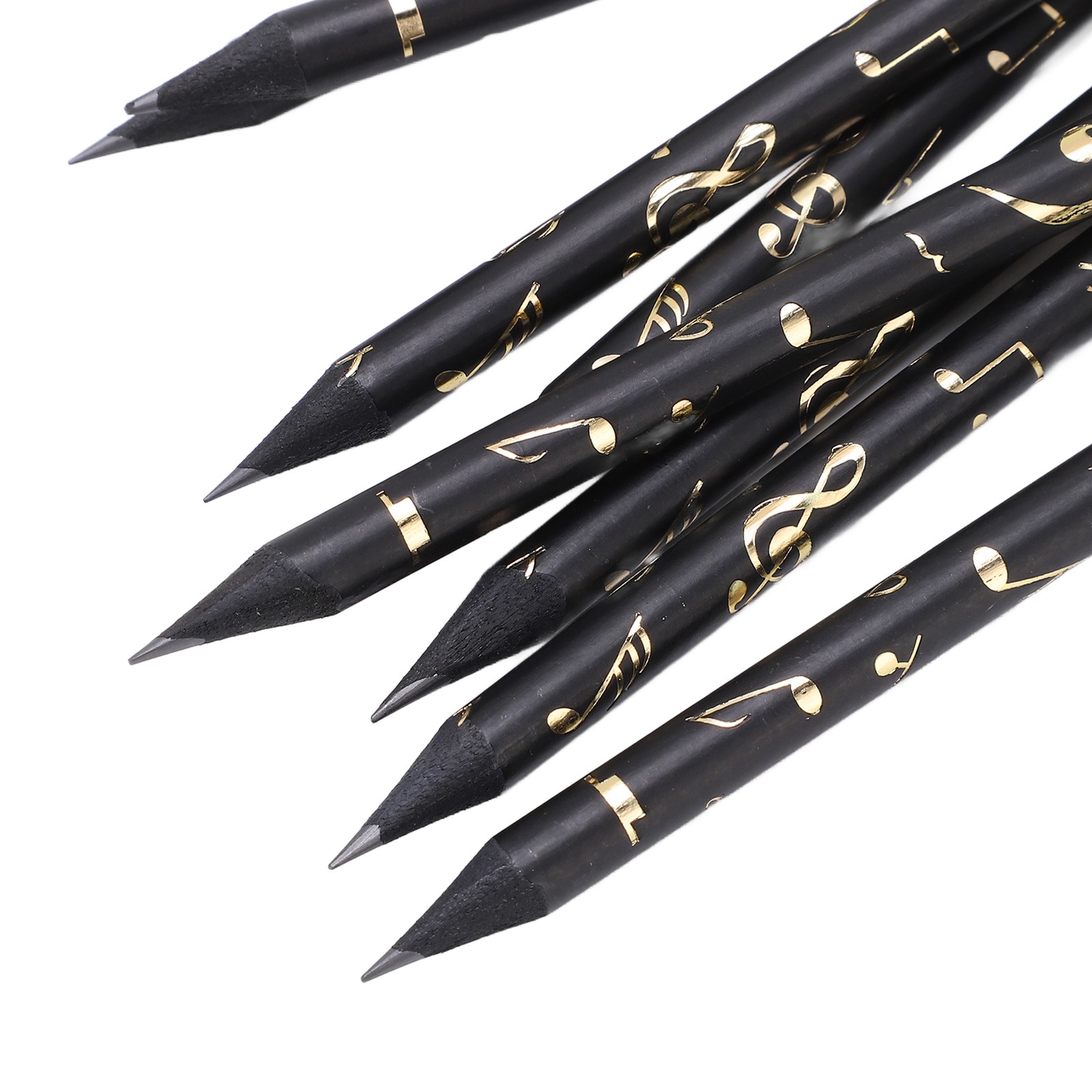 8Pcs Music Pencil Musical Note Stationery Set Kit With Pendant For Painting