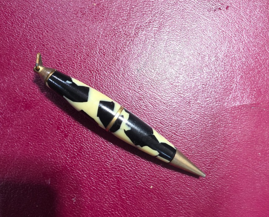 Librarian Golf mechanical marbled Pencil Pendant short