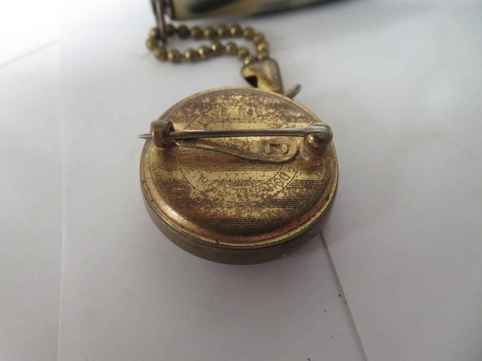 Ketcham McDougall Retractable Pin Brooch & Celluloid Golf Mechanical Pencil 1930