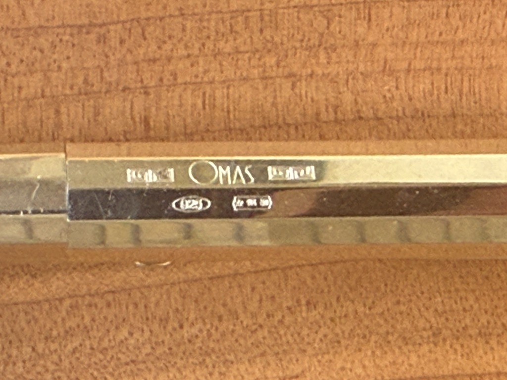 Vintage Omas 12 Side Faceted Sterling Silver Mechanical Pencil Made in Italy