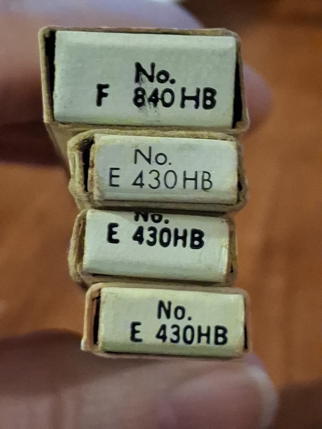 Vintage Scripto 3 Long Black Lead Boxes 430HB 1 Thin Lead 840HB and Erasers