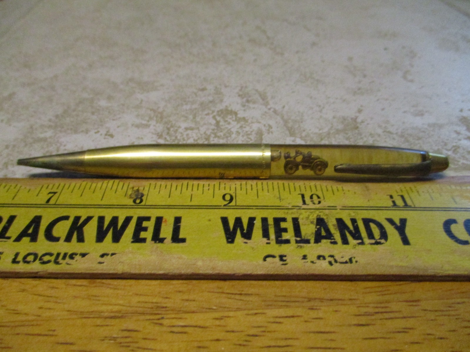 Vtg Golden Anniversary Floating Mechanical Pencil for Oldsmobile Secretary M29