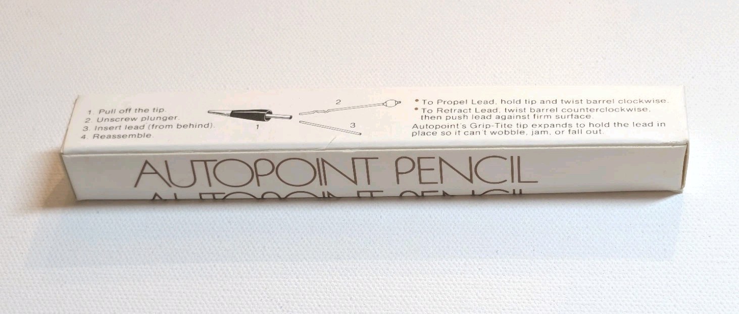 Vintage Autopoint Mechanical Pencil ESM Inc Mars PA Steel Advertising Boxed