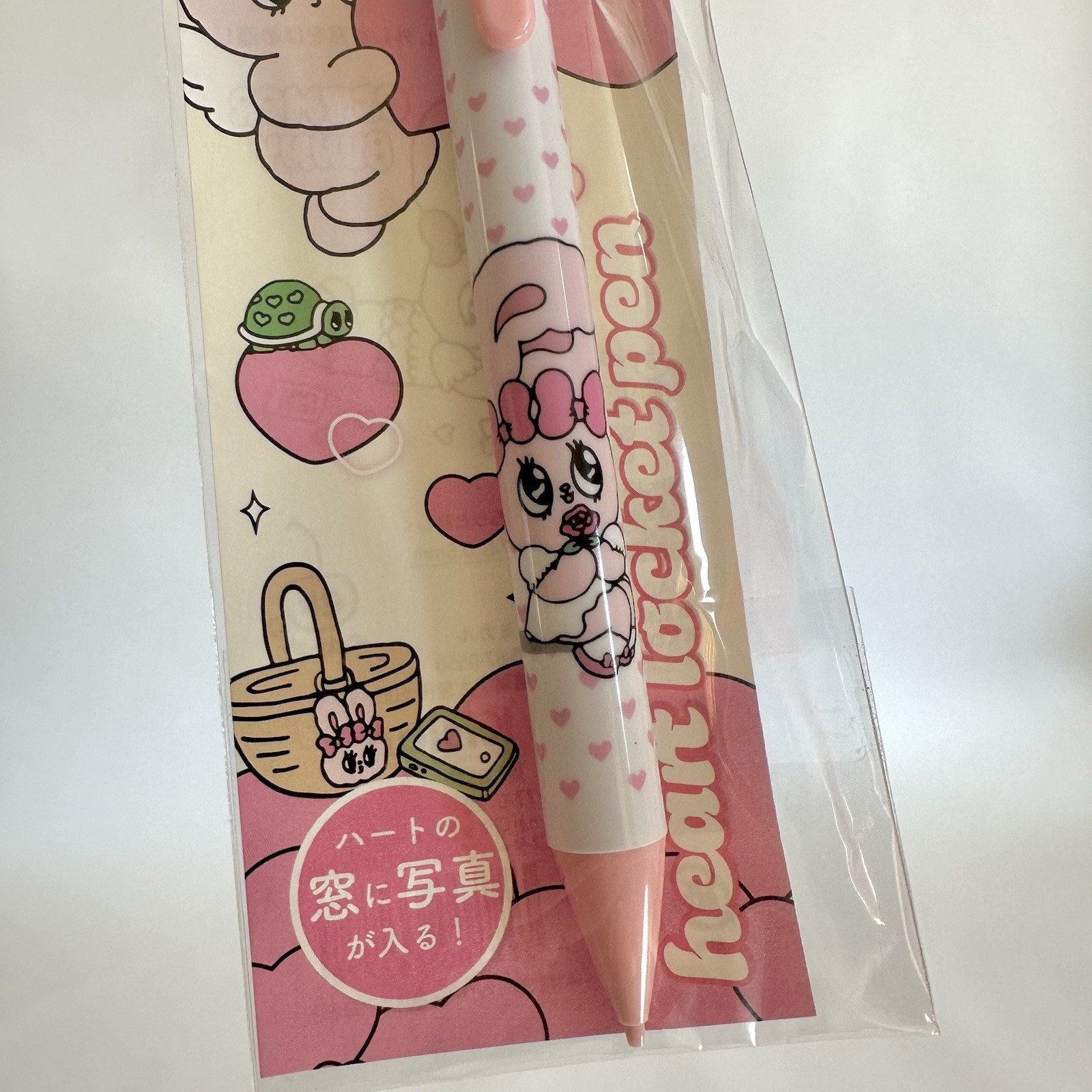 Esther Bunny Hear Locket Pen Mechanical PENCIL New Esther Kim Kawaii Japan Pink