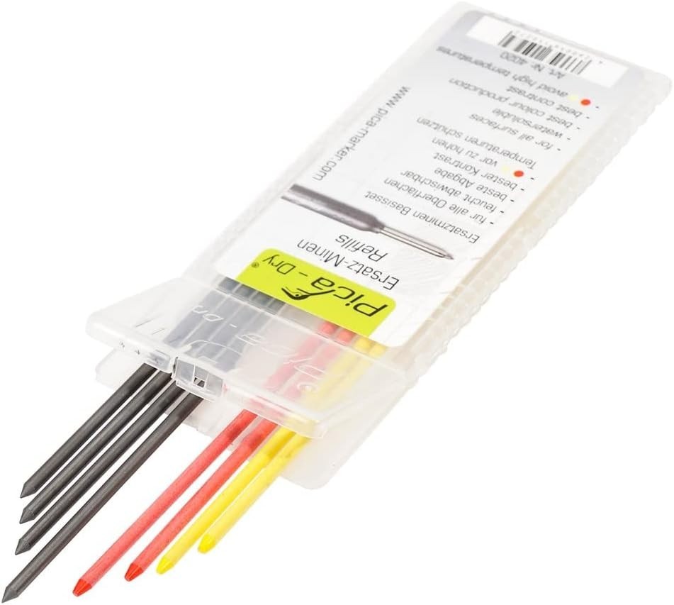 Multicolor Dry Pencil Refills for 3030 Markers – 8 Pack, Precision Chisel Point