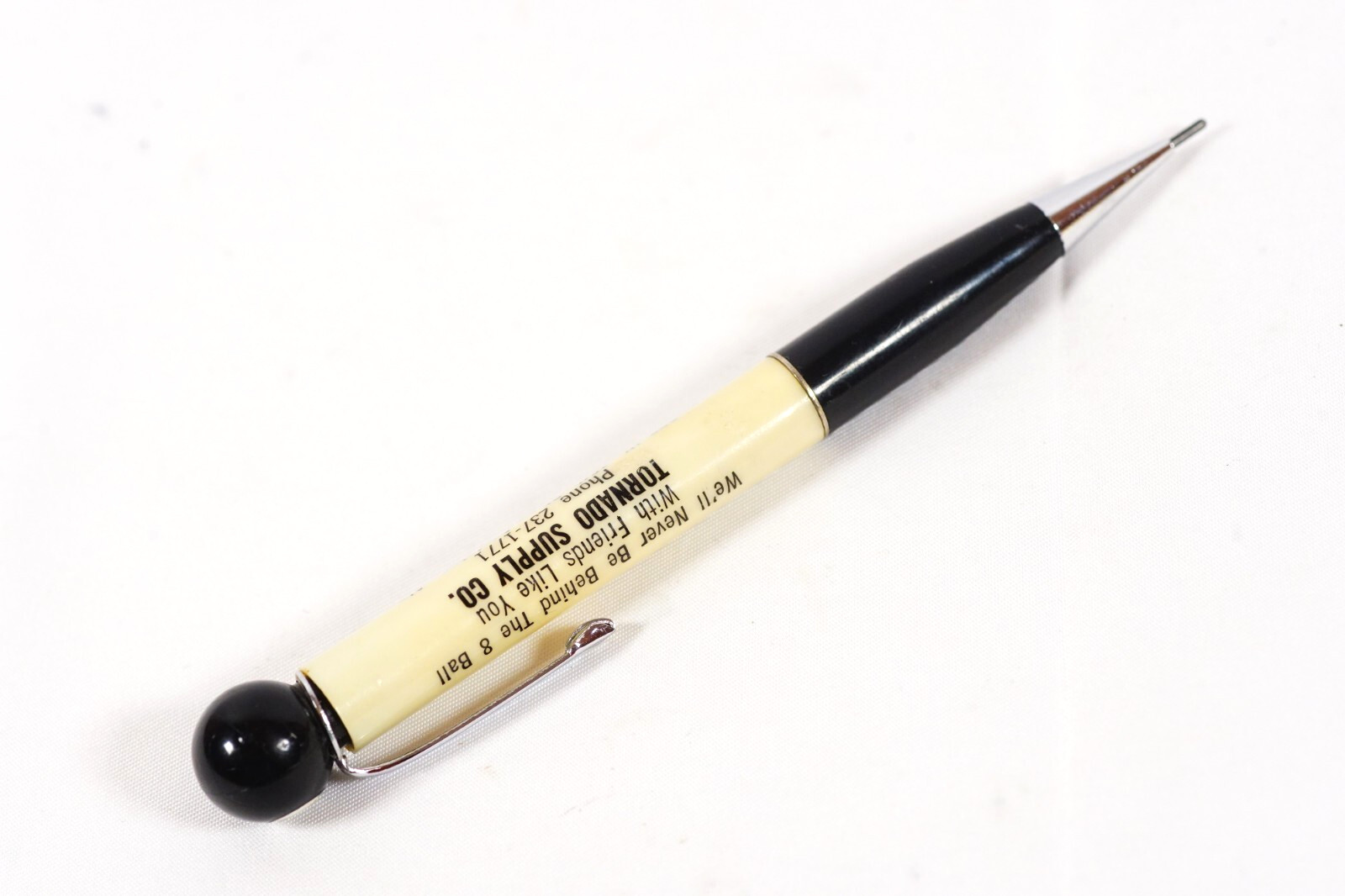 Anniston Alabama Tornado Supply Co 8 Ball Back Ritepoint Mechanical Pencil