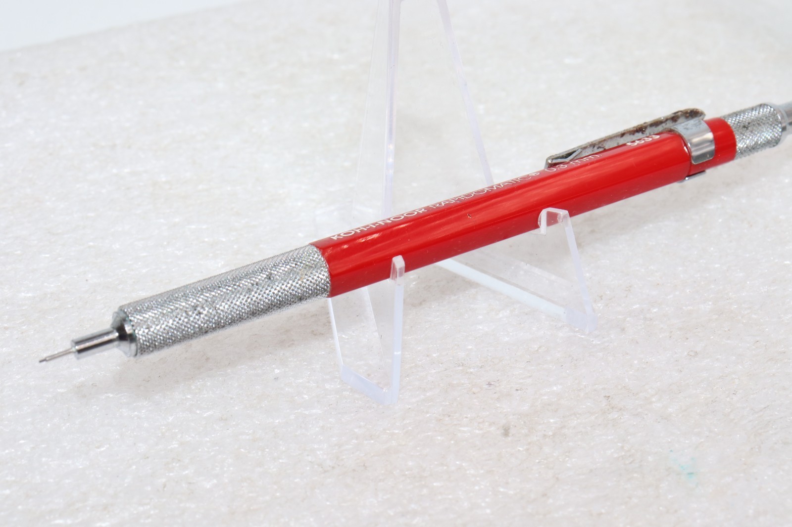 Vintage Koh-I-Noor Rapidomatic Red 5633 Mechanical Pencil 0.3mm Japan
