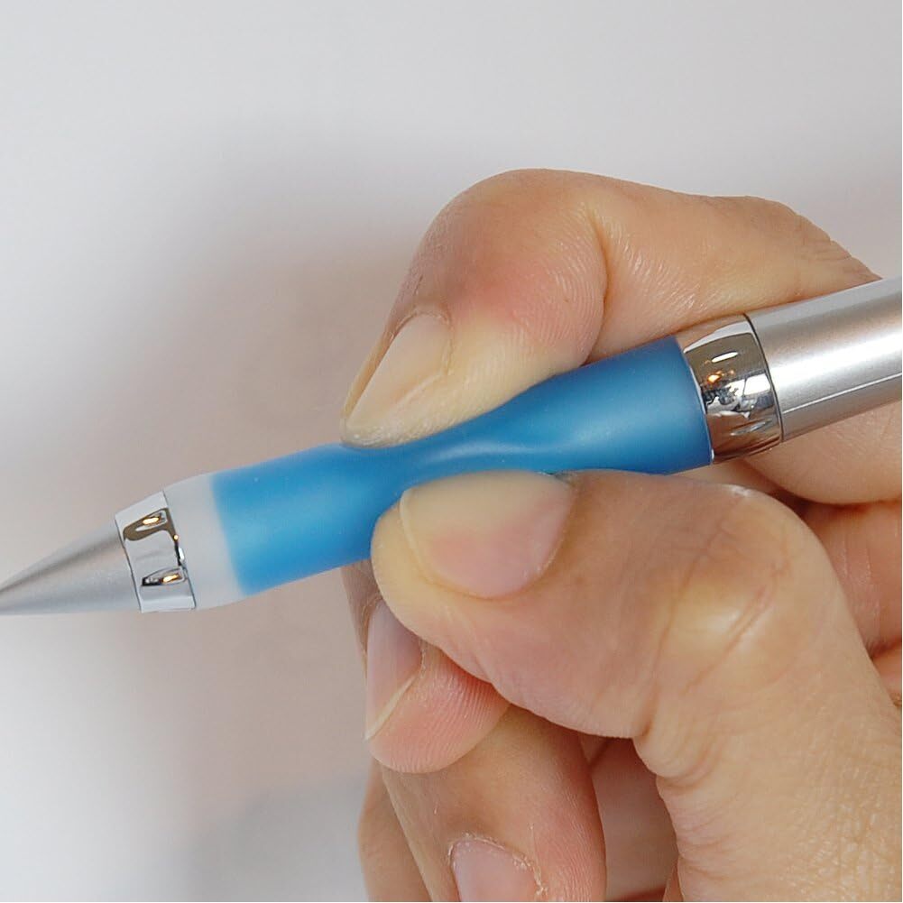 Royal Blue 0.5mm Gel Pen Shock Absorbing Comfort Grip Slim Design