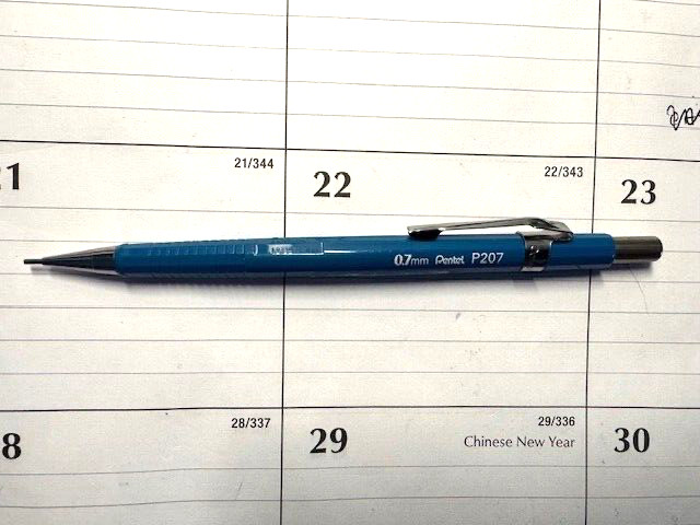 Pentel Vintage Light Blue P207 0.7mm Pencil