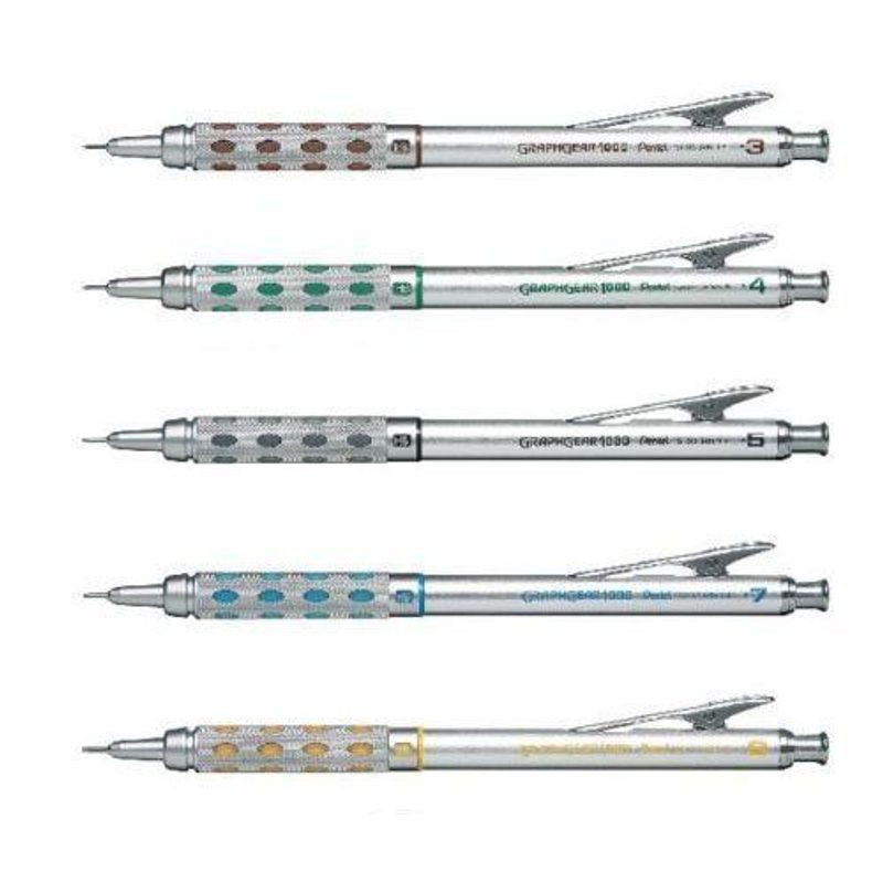 Pentel Graphgear 1000 Automatic Drafting 1 Count (Pack of 1), Metallic