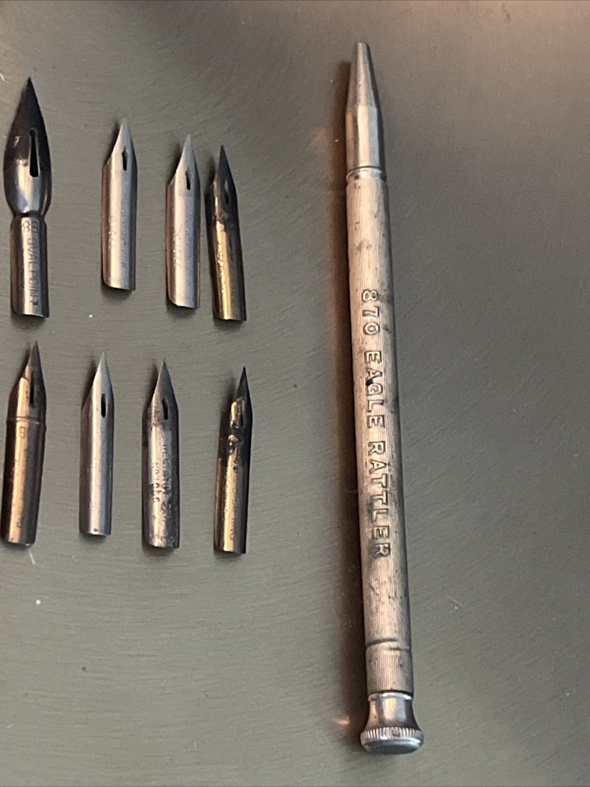Antique Writing Lot Of 18 Mechanical Pencil, Traveling Ink Well, Krelsler Pens