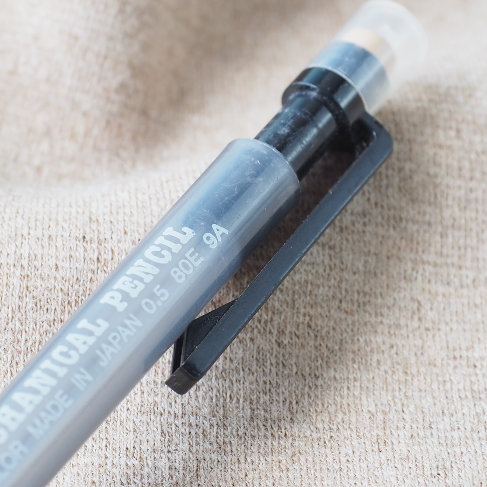 Vintage Sailor Mechanical Pencil 0.5mm Smoked Clear Anchor Logo 1970-1980s