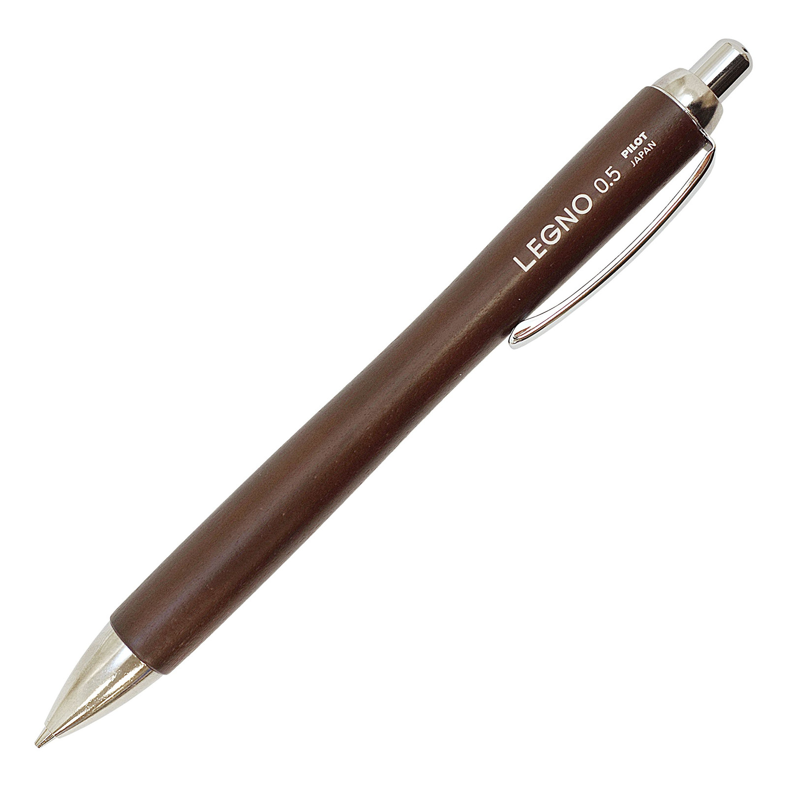 Pilot LEGNO Wooden Mechanical Pencil 0.5mm Dark Brown HLE-1SK-DBN Size: 141x12mm