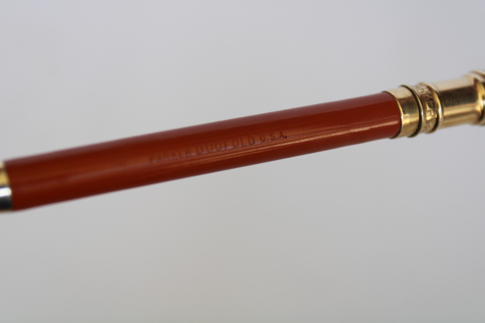 Vintage 1920’s Parker Orange Mechanical Twist Pencil (4.75″)