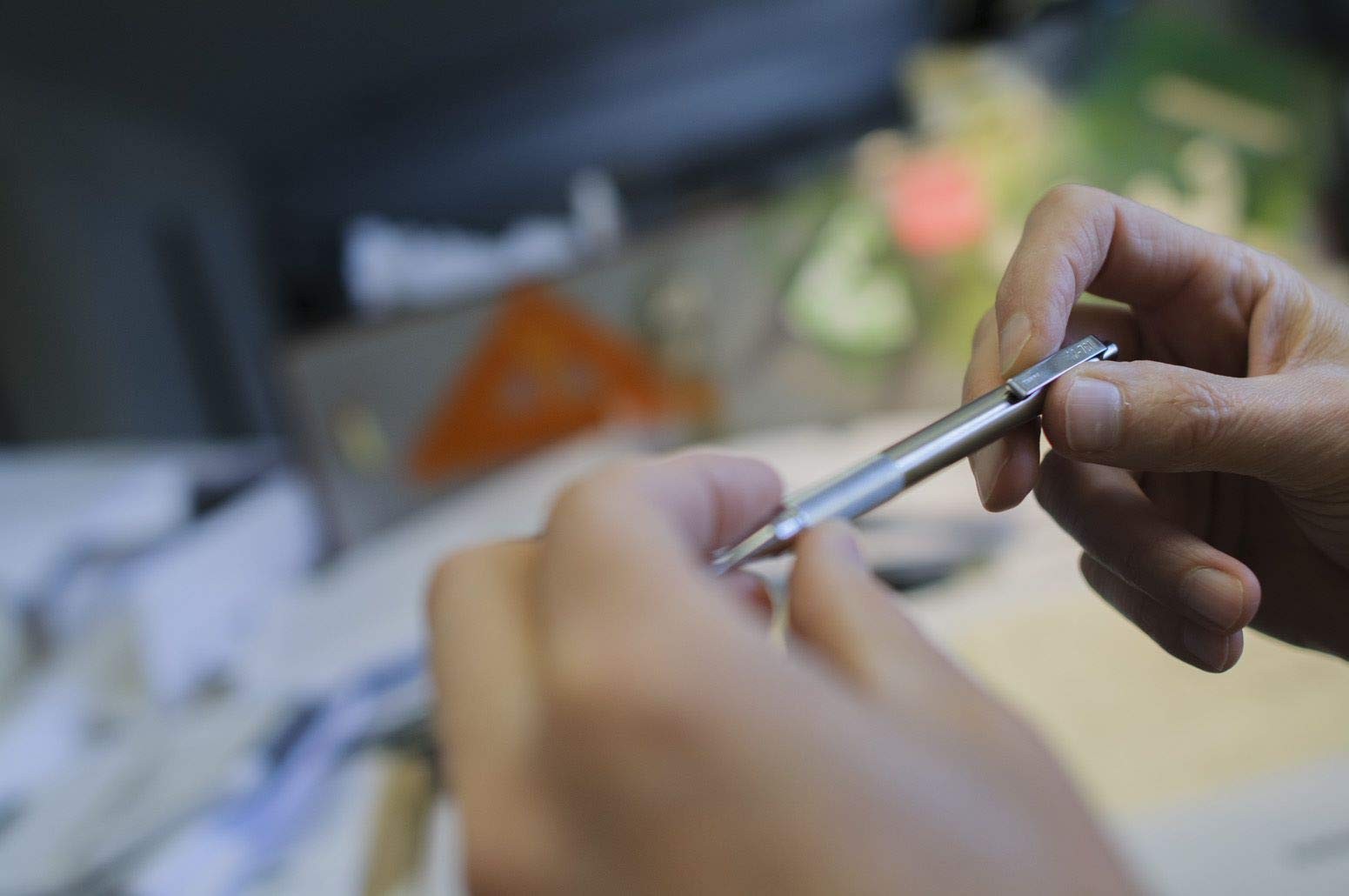 Zebra Pen, M-701 Mechanical Pencil, 0.7mm Point, Durable Stainless Steel Barrel,