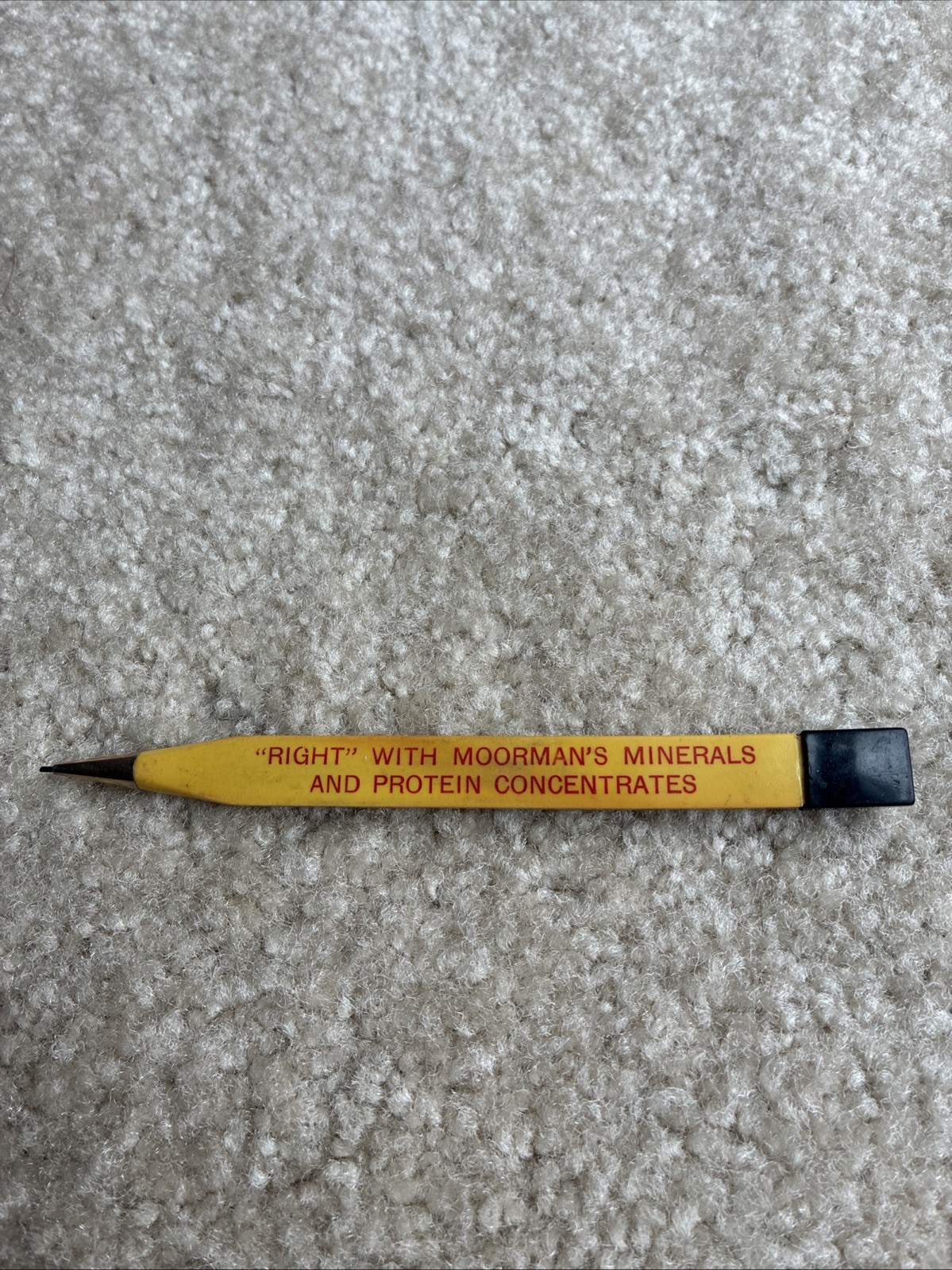 Moorman’s Minerals & Concentrates Stag Slencil Mechanical Pencil Vintage 1950s