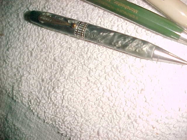 4 PENCILS vntg JOHN DEERE – GULF OIL TOP – U S S RUPERTUS NAVY and PETER PEN