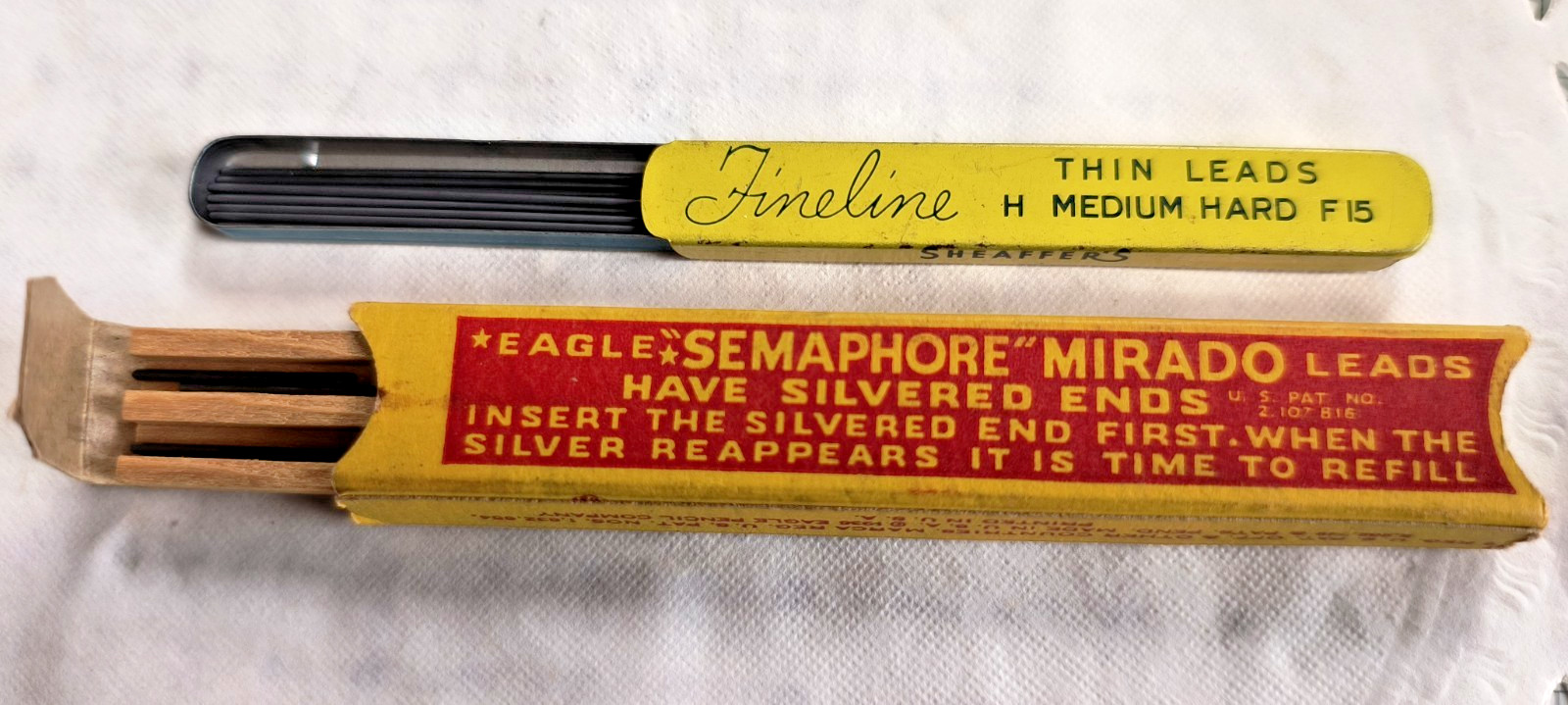 Vintage Eagle Semaphore Mirado Leads & Sheaffer’s thin leads ✏️