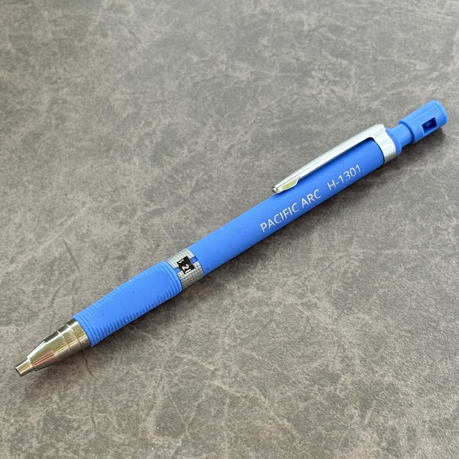 Pacific Arc H1301 Blue Lead Holder, Adjustable Graphite Wheel Mechanical Pencil