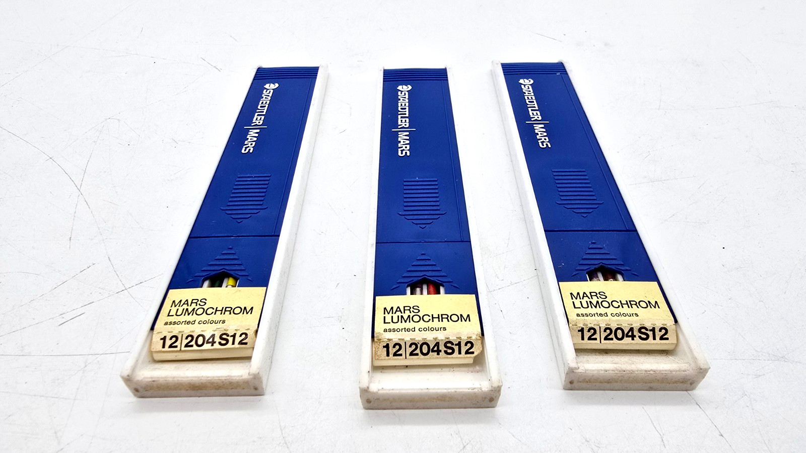 3 Cases of 12 STAEDTLER Mars Lumochrome 204 Multi Color Drawing Refill leads NEW