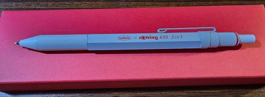 Rotring Holbein Collaboration 600 3 in 1 Multi Pen White Limited Used w/box