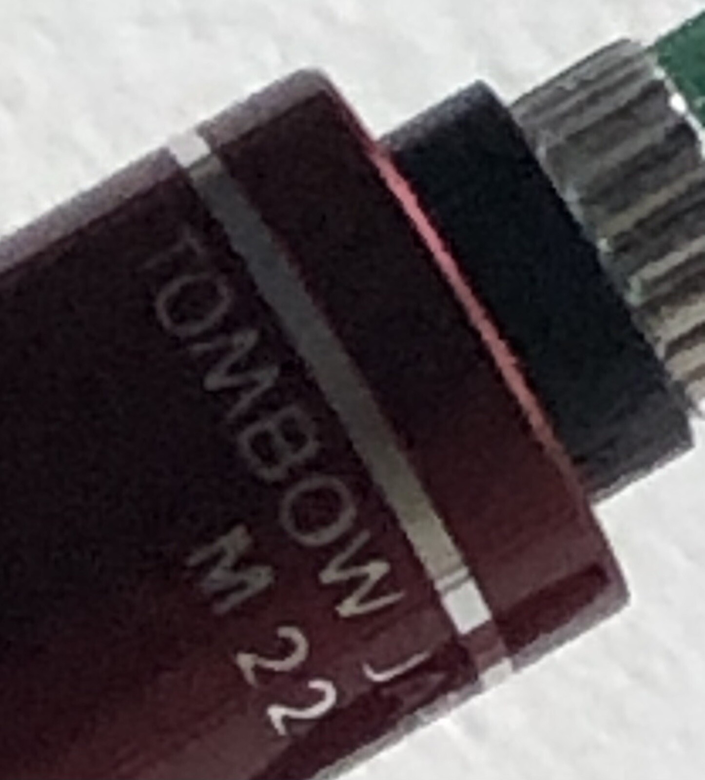 Vintage TOMBOW 500 M22 Mechanical Pencil .5mm Lead Sticker NOS Red Metal Japan