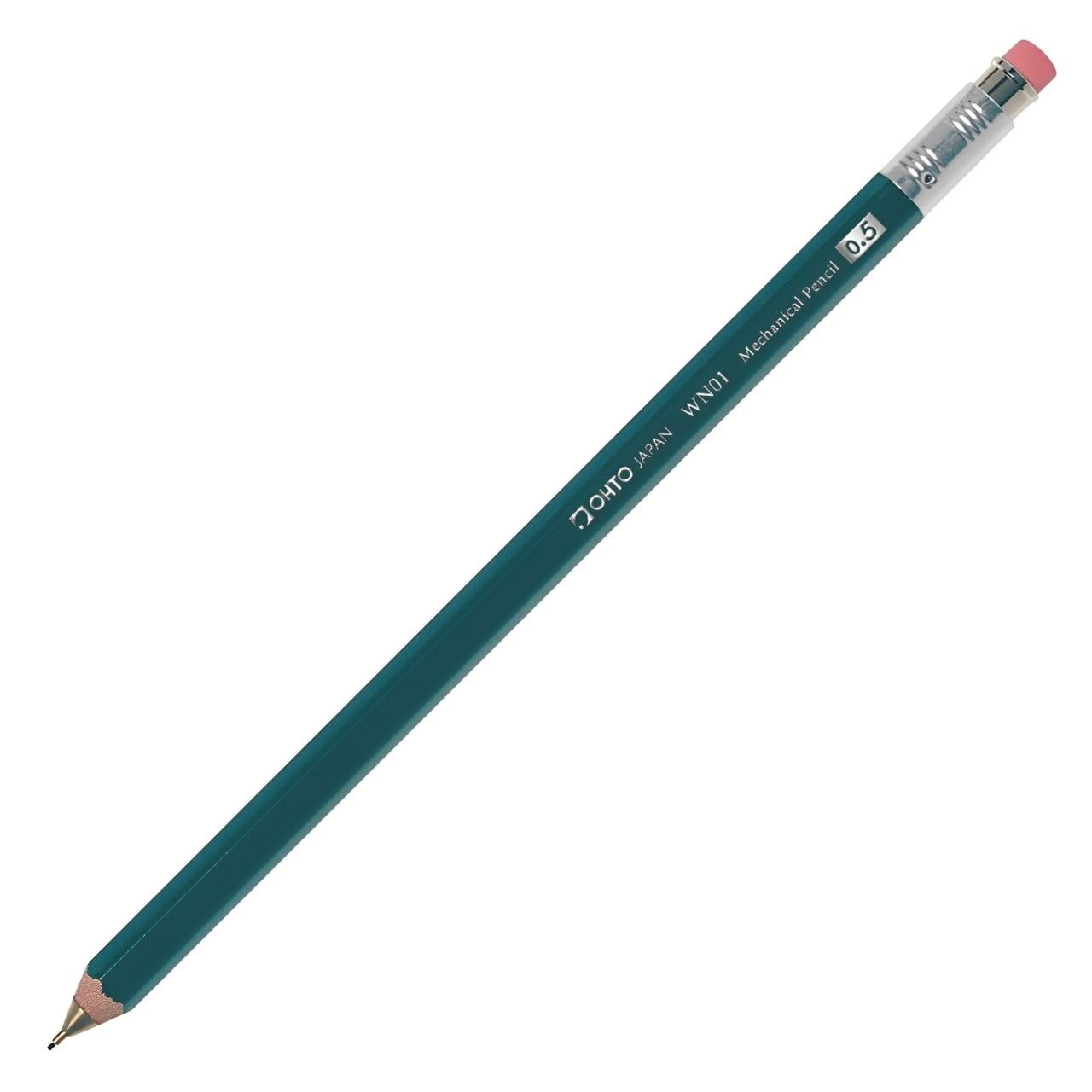 OHTO WN01SP5GN 0.5mm Wooden Mechanical Pencil Green Incense Cedar Barrel
